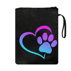 Dog Paw Book Cover Book Sleeve Canvas Book Protector Washable Book Pouch