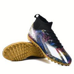 Professional High Top Soccer Cleats Shoes Competition Training Football Sneaker