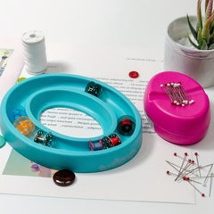 Oval Silicone Ring Bobbin Storage Box Sewing Tool
