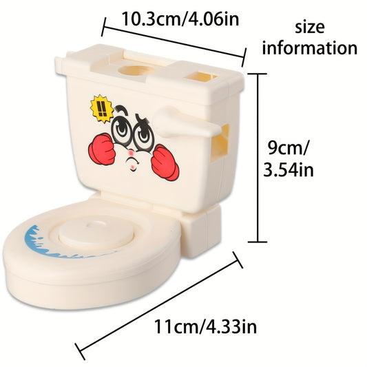 Toilet Flying Poop Game Plunger & Colorful Poop Figures 2-4 Players ABS