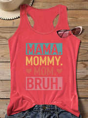 Women's Plus Size Letter Print Tank Top
