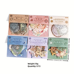 30 Retro Hollow out Magazine Sheets DIY Decorations