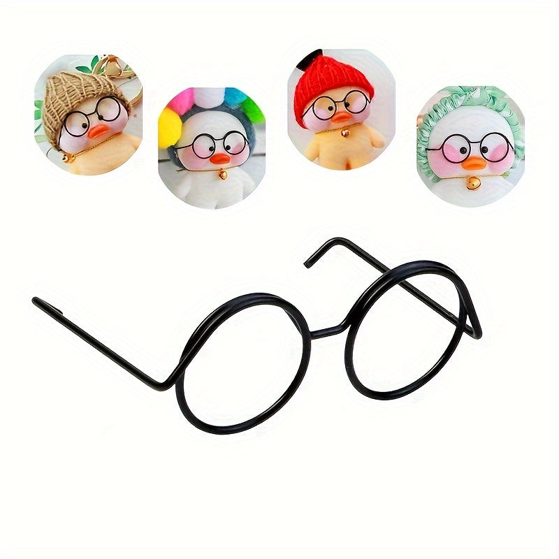 50 Mini Metal Craft Glasses Frames for DIY Crafts Doll Decorations Art Projects