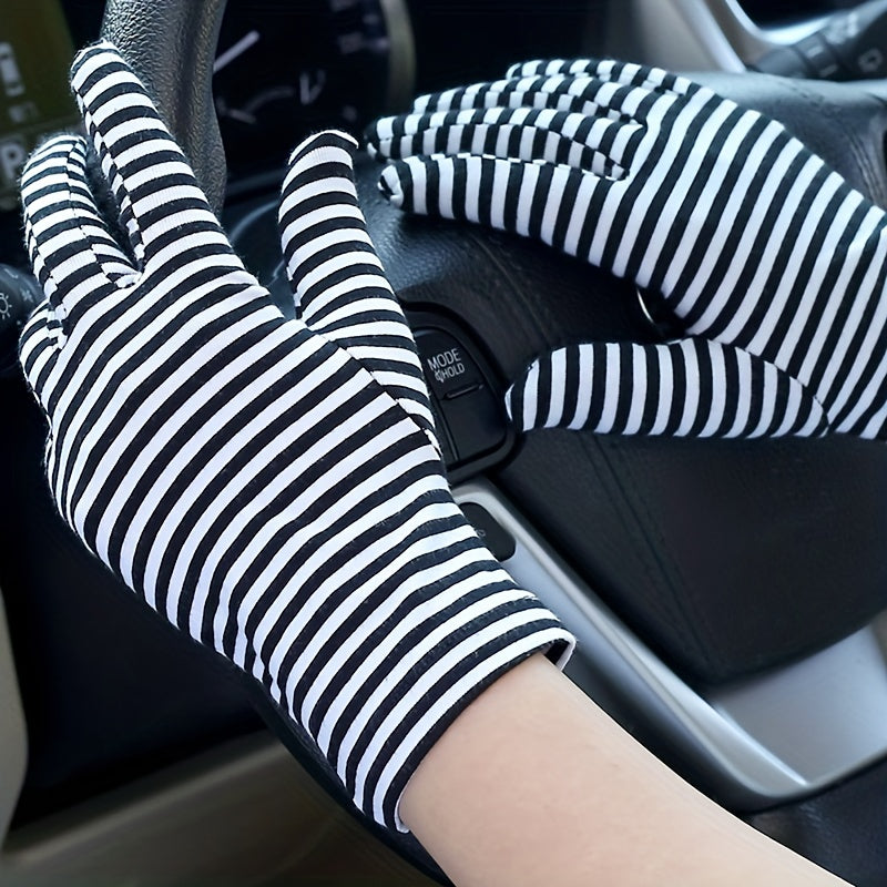 Cotton Sunscreen Gloves for Women and Men - Breathable and Stylish