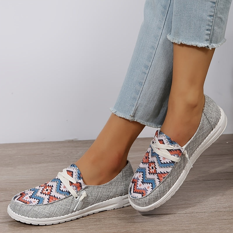 Women's Lace-up Loafers Lightweight Slip On Shoes