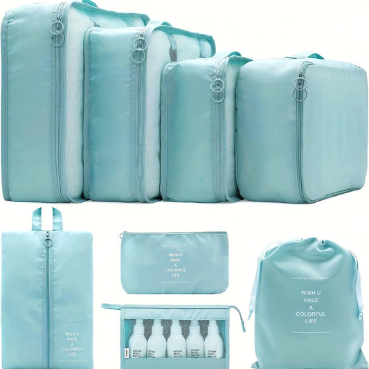 8pcs Packing Organizer Set Waterproof Storage Bag
