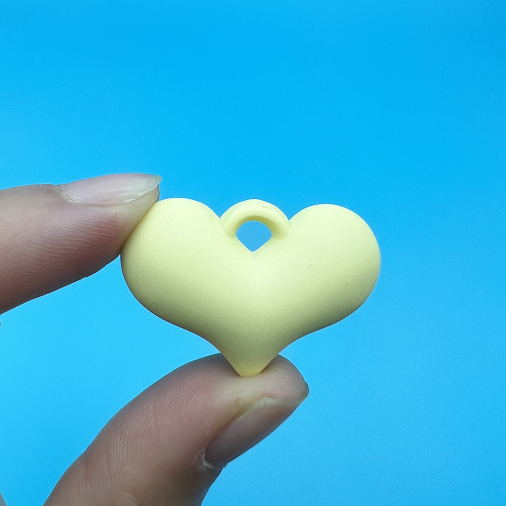 Acrylic Lacquer Heart Necklace Earrings Bag Decoration