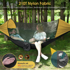 Nylon Camping Hammock w/ Mosquito Net