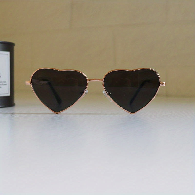 Girls Heart Shape Colorful Lens Sunglasses for Kids