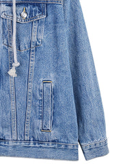 Oversized Long Denim Jacket Women's Coat
