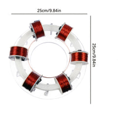Transparent Acrylic Circular Cyclotron Demonstration Device