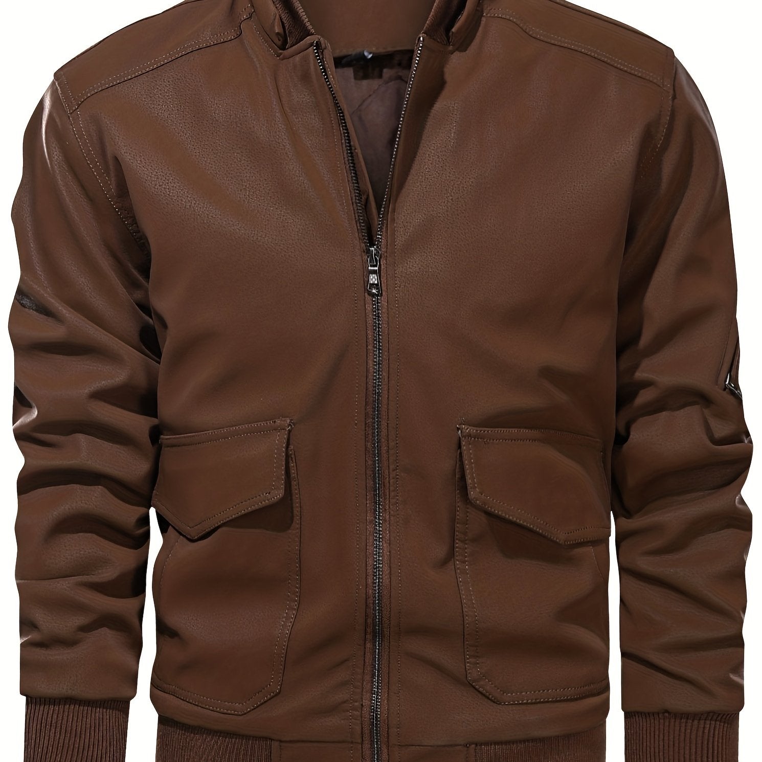 Men's Soft Shell Hooded Jacket Windproof Zip Up Winter Outdoor