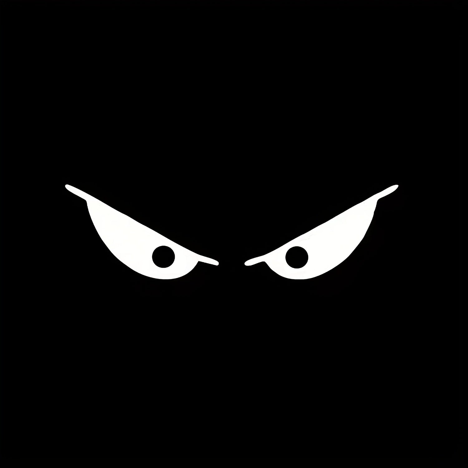 Reflective Evil Eyes Halloween Stickers for Moto Helmets & Car Rearview Mirrors