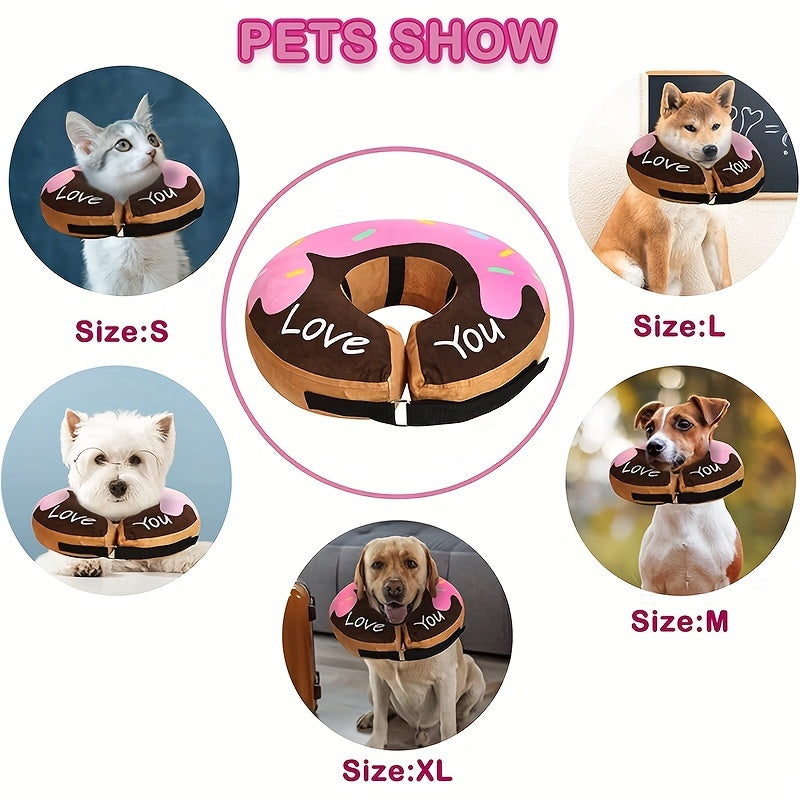 Inflatable Dog Donut Collar for Post Surgery Recovery