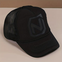 Mens Letter Print Baseball Cap Trucker Hat