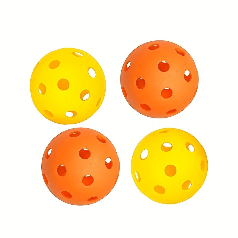 5pcs Plastic Pickleballs With 26 Hole Outdoor Training Equipment