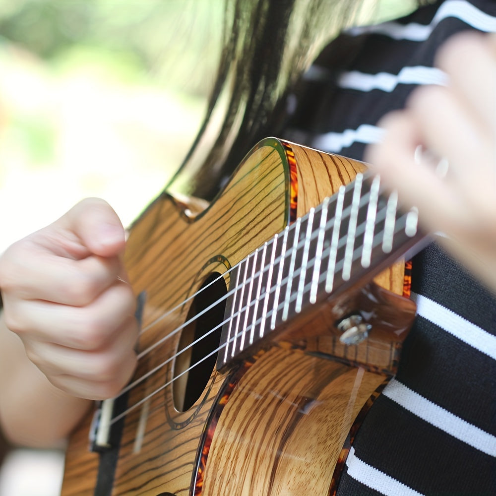 26 Inch Ebony Wood Ukulele for Beginners