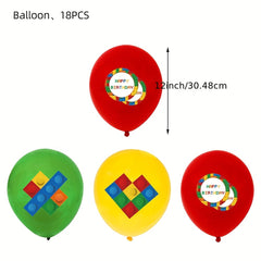 32pcs Building Blocks Birthday Party Supplies Set