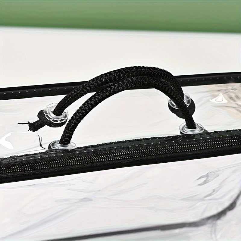 Transparent Portable PVC Zipper Wire Bag for Bed Products