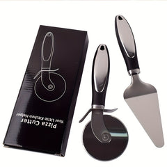 Pizza Cutter & Shovel Set Stainless Steel Slicer Server