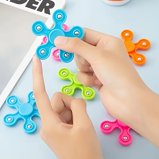Colorful Fidget Spinner Toys Assorted Colors Compact Travel Friendly Ages 3