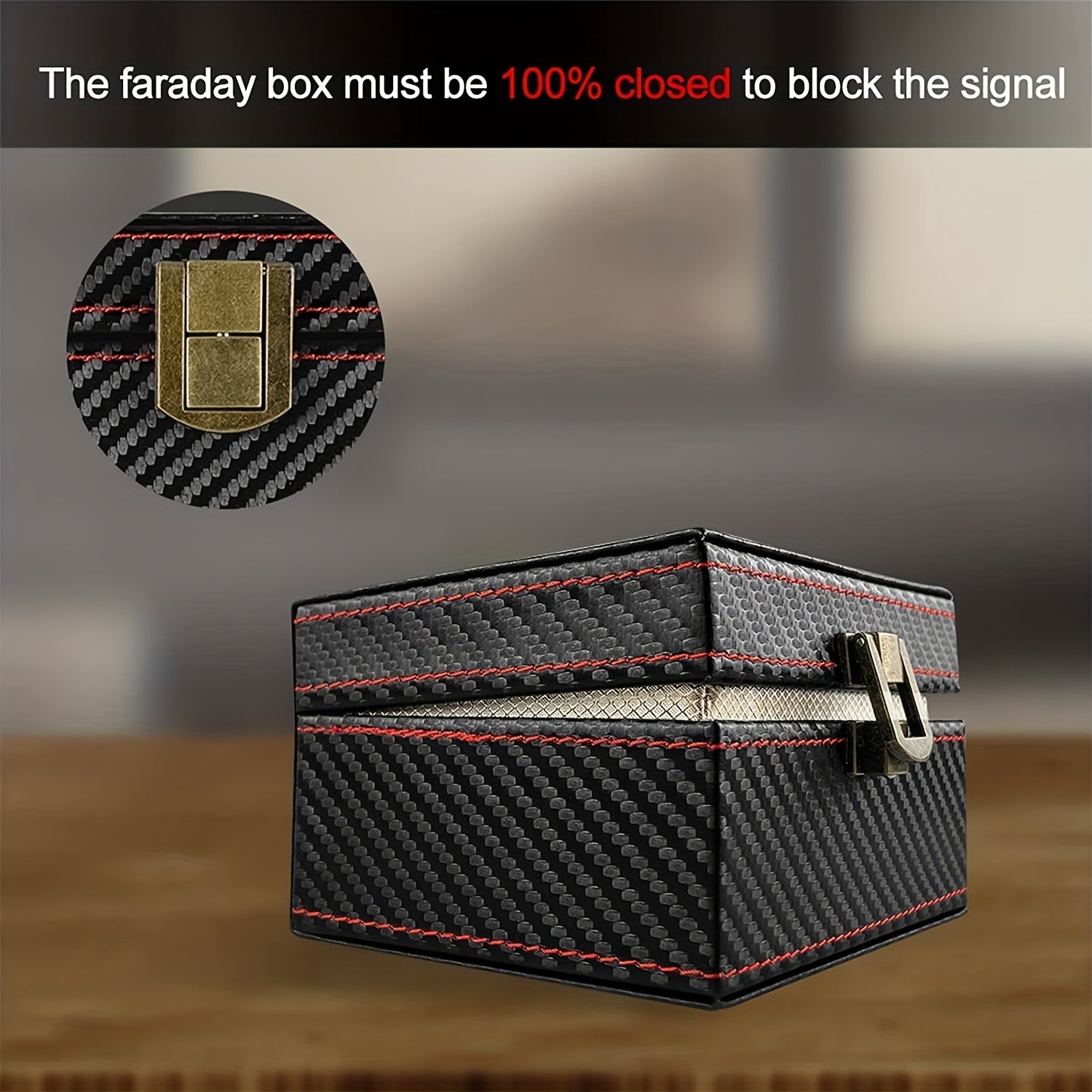 Carbon Fiber Faraday Box Key Fob Protector