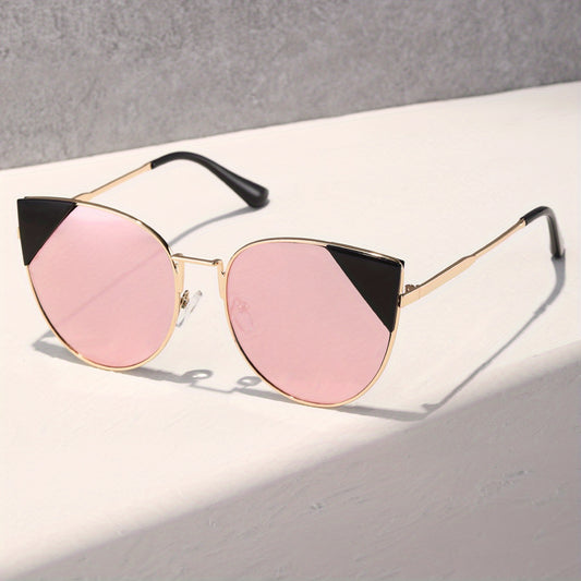 Y2K Cat Eye Sunglasses Anti Glare Metal UV400