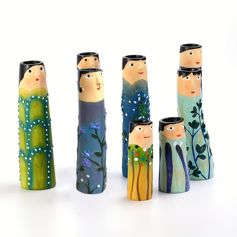 Bohemia Families Face Vase Resin Handicraft Home Decoration
