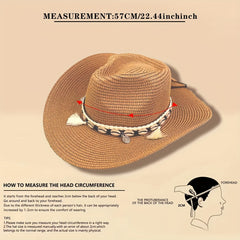 Stripe Paper Straw Hat for Men