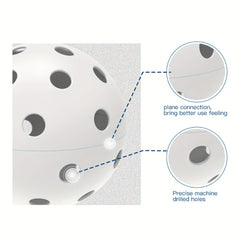 6pcs Outdoor Pickleballs High Bouncy & Durable