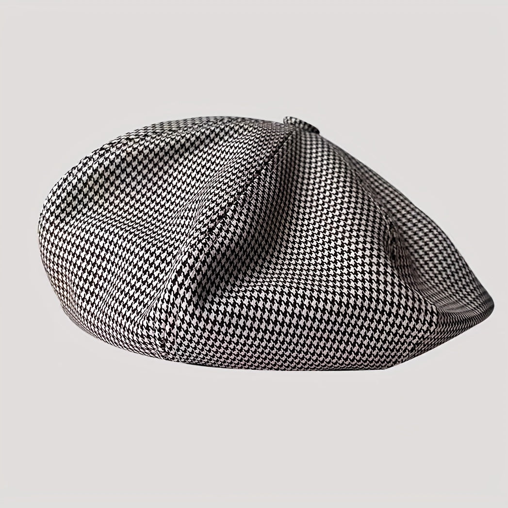 Vintage Plaid Beret Casual Cotton Painter Hat