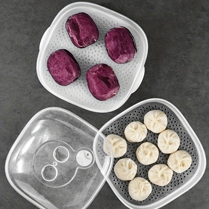1pc Multiple Tiers Microwave Steamer for Steaming Food