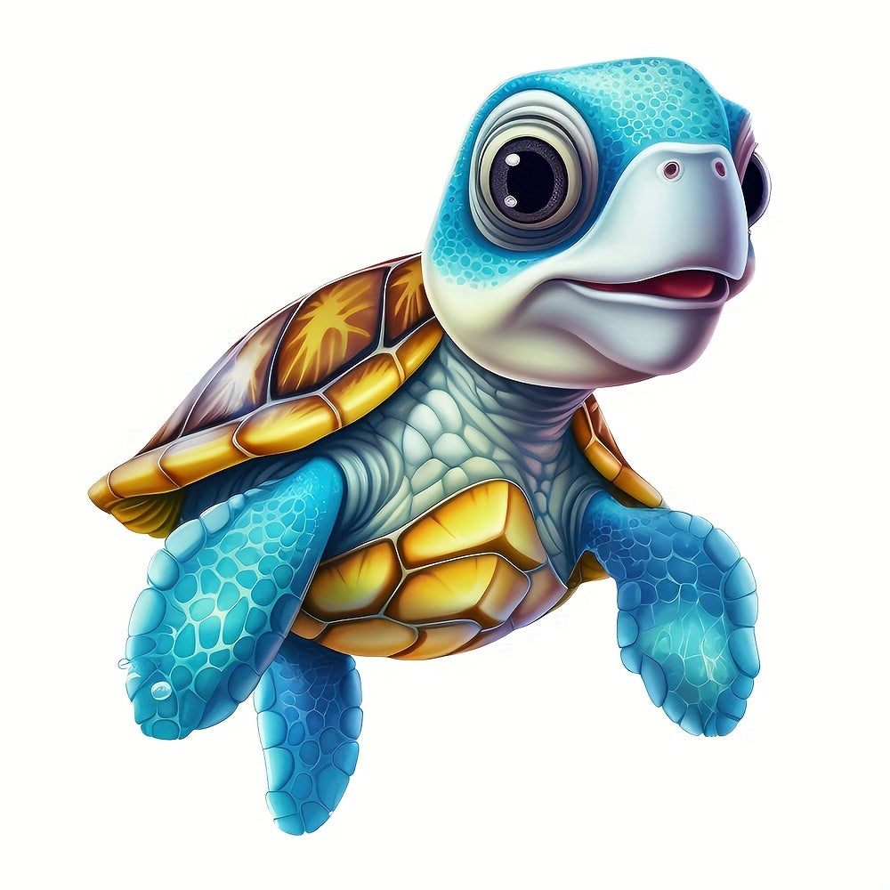 3D Sea Turtle Toilet Wall Sticker