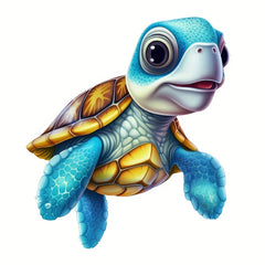 3D Sea Turtle Toilet Wall Sticker
