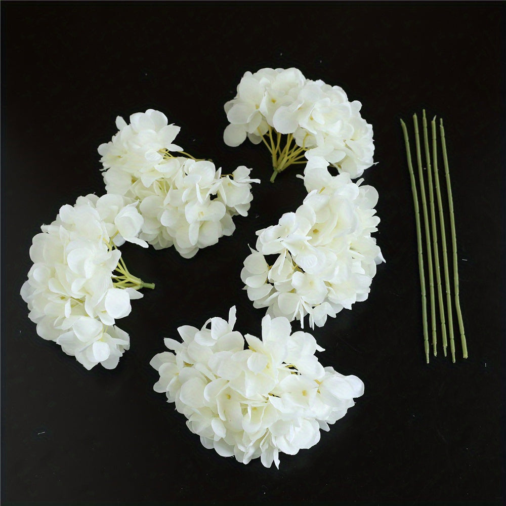 5pcs Hydrangea Artificial Flowers for Wedding Table Decor