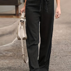 Lace Up Wide Leg Pants for Spring & Summer