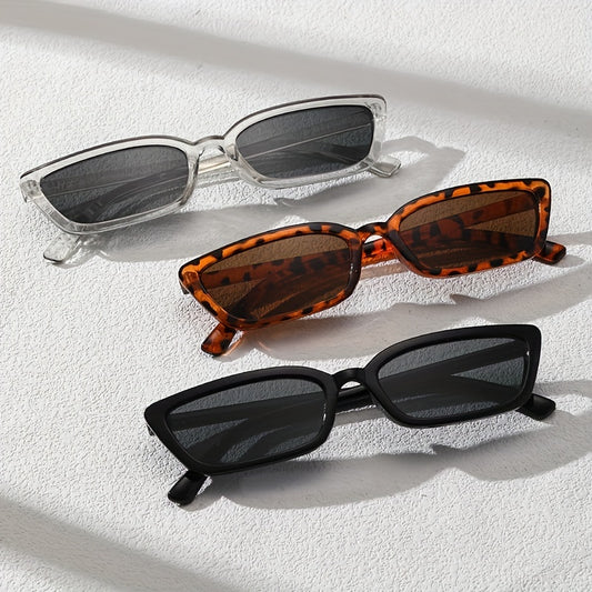 3 Pairs Cat Eye Sunglasses Rectangle UV400 Sun Shades for Summer