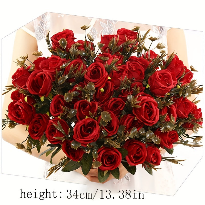 Silk Rose Bouquet for Weddings Parties and Home Decor