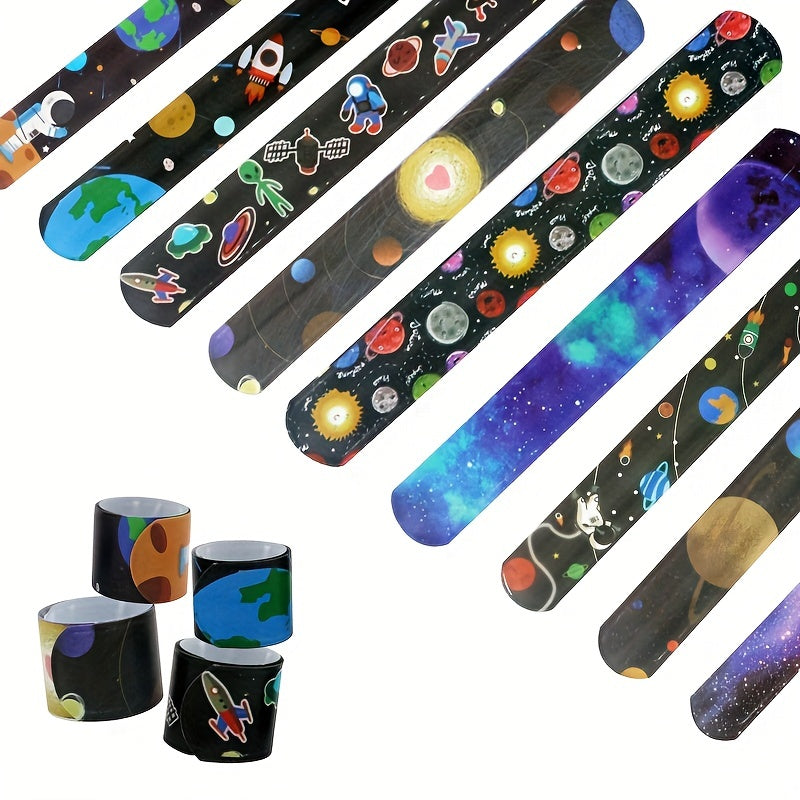 10pcs Space Themed Bracelets & Rings Set for Kids