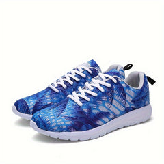 Women's Coconut Tree Pattern Lace up Running Shoes