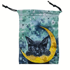 Boutique Velvet Drawstring Kitty Cat Storage Bag For Kids Birthday Party