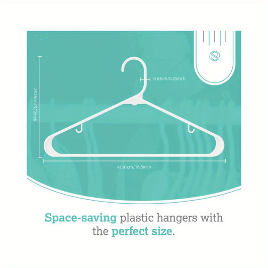 Plastic Coat Hanger for Closet Coats & Shirts