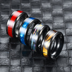 Stainless Steel Ring For Men Wedding Band Engagement Artificial Jewelry