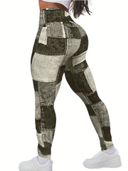  Colorblock High Rise Skinny Trousers