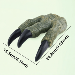 Dinosaur Claw Puppets Green Gloves for Halloween Christmas