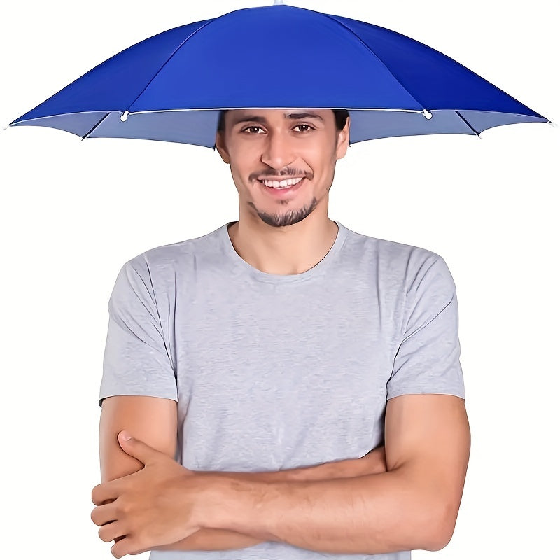 Fishing Cap With Umbrella Outdoor Foldable Umbrella Hat