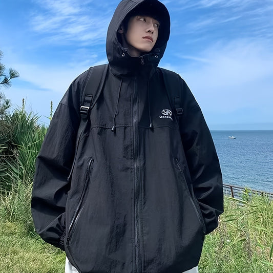 Men's Hooded Jacket Waterproof & Windproof Streetwear