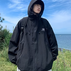 Men's Hooded Jacket Waterproof & Windproof Streetwear