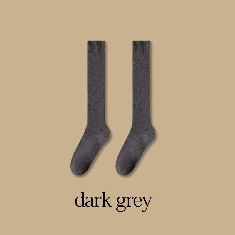 Thick & Warm Calf Socks College Style Knee High Socks Women's Stockings