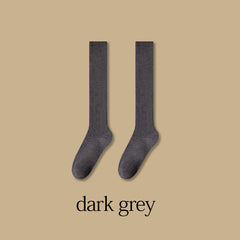 Thick & Warm Calf Socks College Style Knee High Socks Women's Stockings